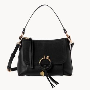 See By Chloe Black Joan 2 Way Crossbody Shoulder Bag